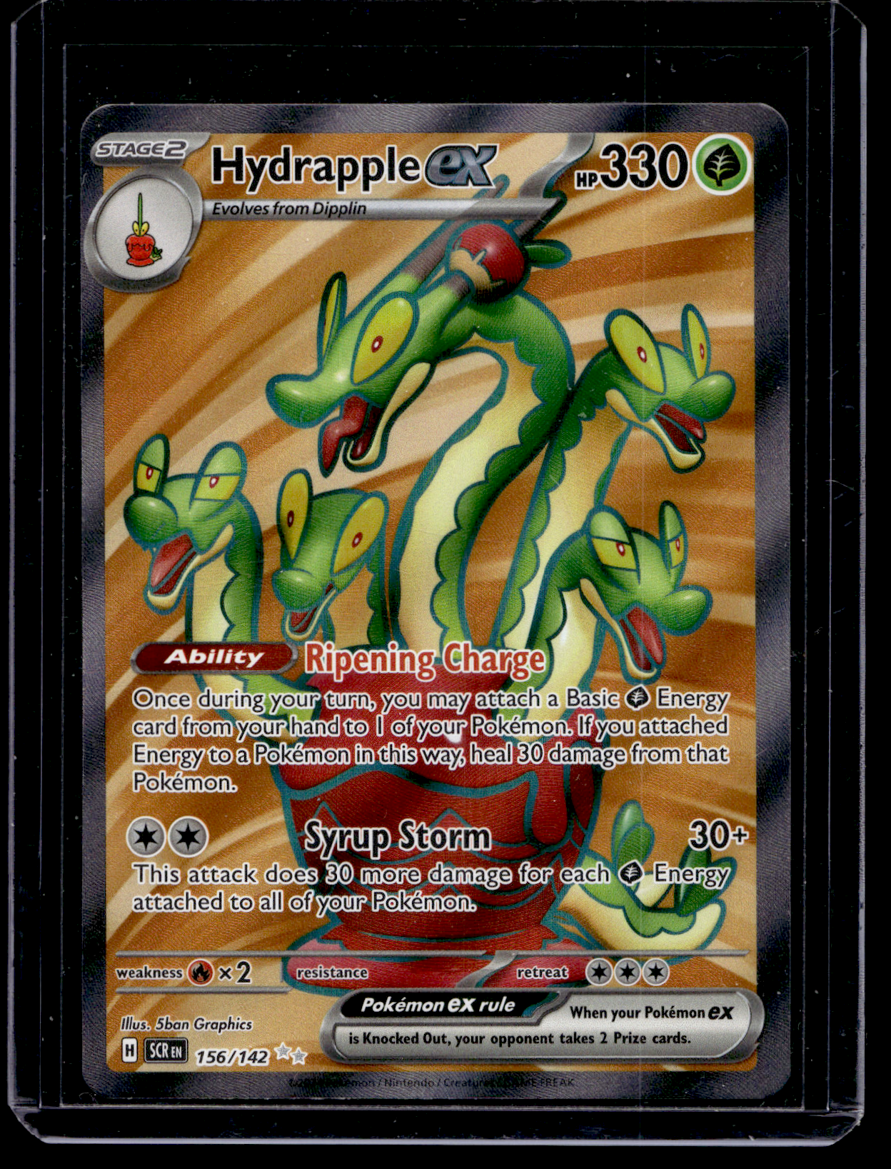 2024 Pokemon - Scarlet & Violet - Stellar Crown - Ultra Rare - Hydrapple #156