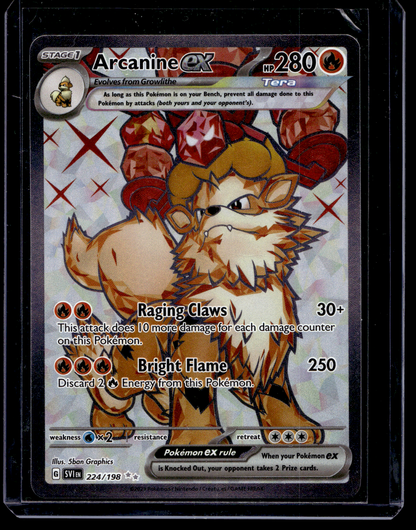 2023 Pokemon Scarlet & Violet - Scarlet & Violet - Ultra Rare - Arcanine EX #224