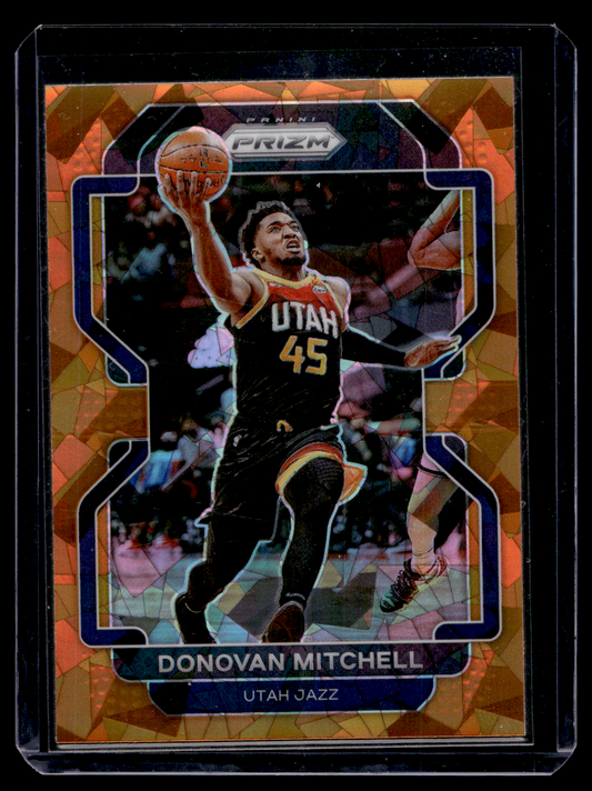 2021-22 Panini Prizm - Orange Ice Prizm - Donovan Mitchell #72