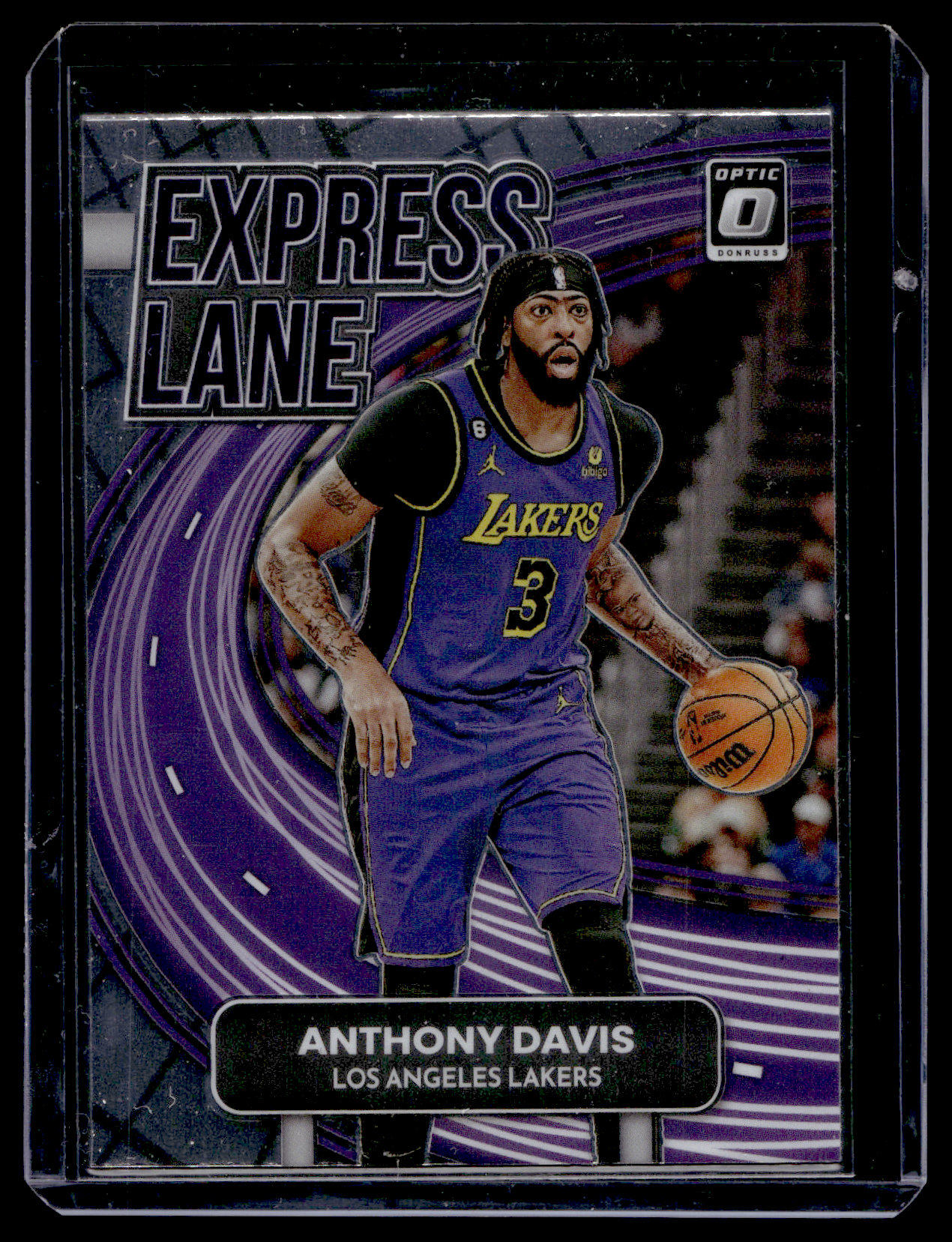 2022-23 Panini Donruss Optic - Express Lane - Purple Prizm - Anthony Davis #22