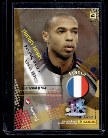 2002 Panini World Cup - Thierry Henry #62