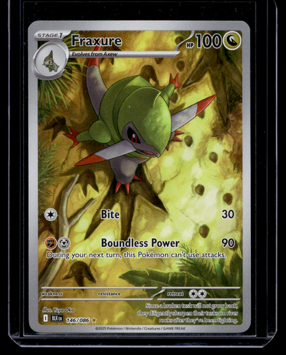 2025 Pokemon - Scarlet & Violet - Black Bolt - Illustration Rare - Fraxure #146