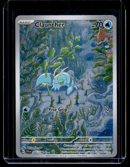 2023 Pokemon Scarlet & Violet - Scarlet & Violet - Illustration Rare - Clauncher #205