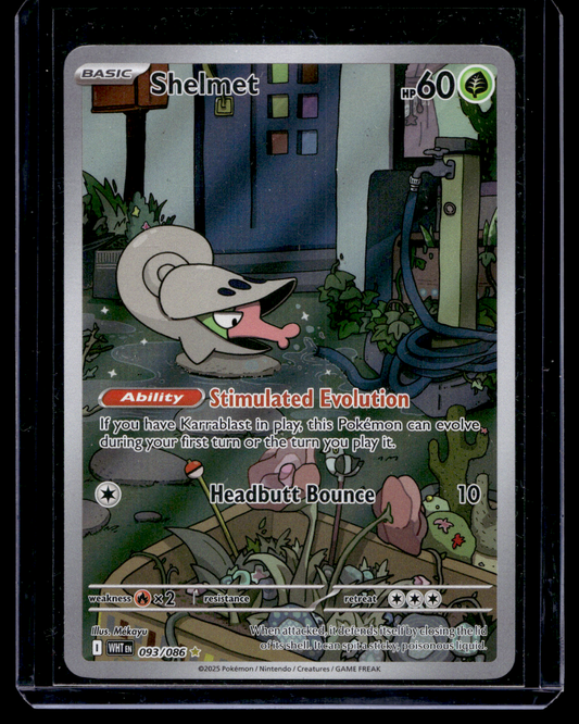 2025 Pokemon Scarlet & Violet - White Flare - Illustration Rare - Shelmet #093