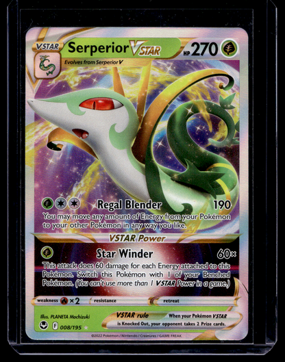 2022 Pokemon Sword & Shield - Silver Tempest - Serperior VSTAR #008