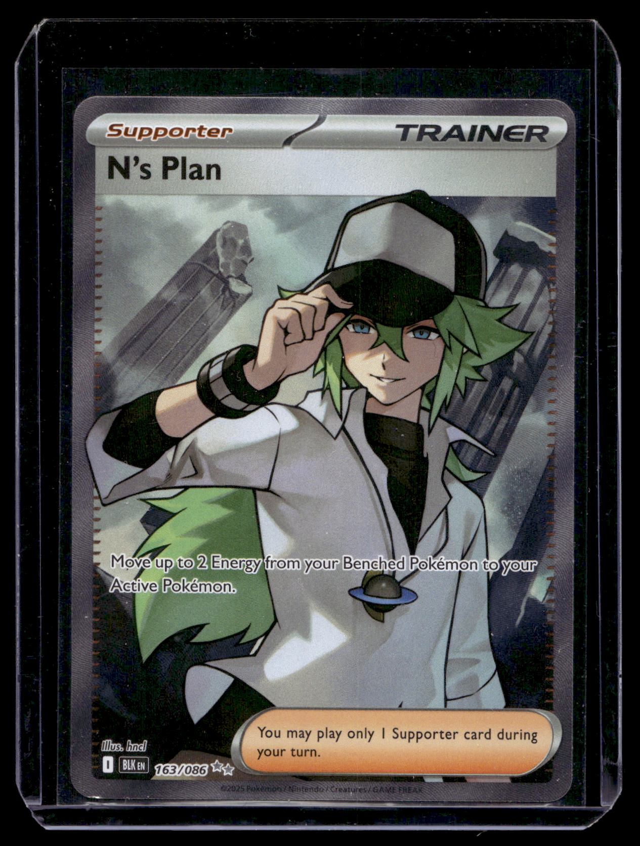 2025 Pokemon - Scarlet & Violet - Black Bolt - Ultra Rare - N's Plan #163