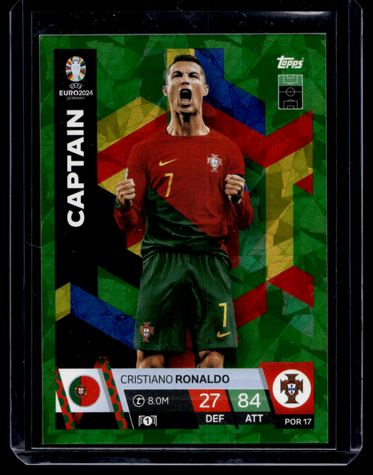 2024 Topps Match Attax Euro 2024 - Captain - Emerald - Cristiano Ronaldo #POR17