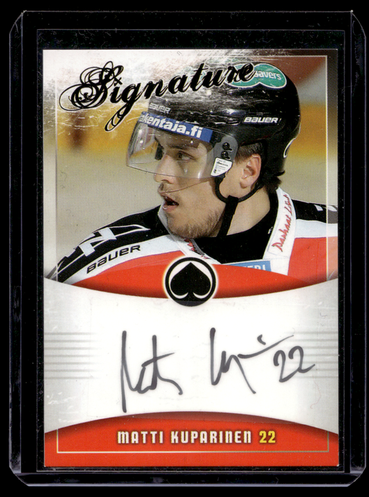 2010-11 Cardset Signature - Matti Kuparinen /125