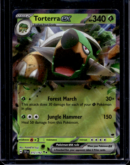 2024 Pokemon - Sword & Shield - Temporal Forces - Torterra ex #012