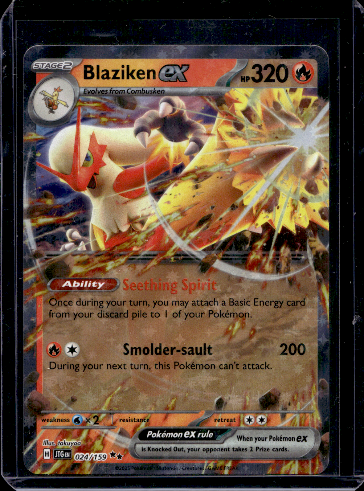 2025 Pokemon - Scarlet & Violet - Journey Together - Blaziken ex #024