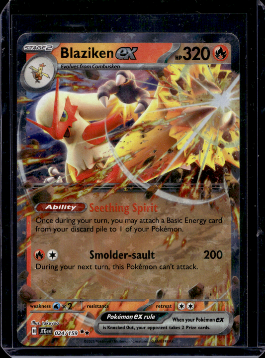 2025 Pokemon - Scarlet & Violet - Journey Together - Blaziken ex #024