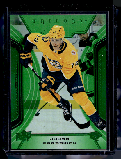 2023-24 Upper Deck Trilogy - Green - Juuso Parssinen #11 /49
