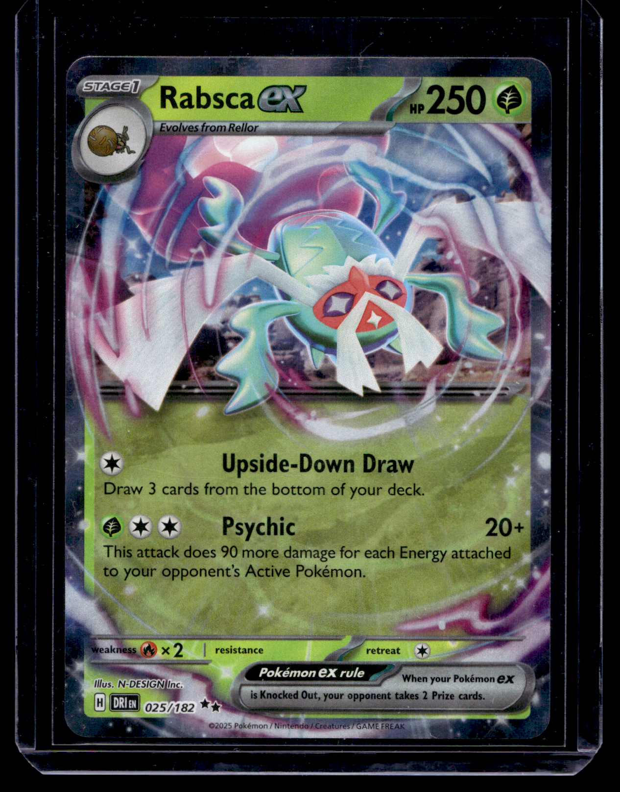 2025 Pokemon Scarlet & Violet - Destined Rivals - Rabsca ex #025