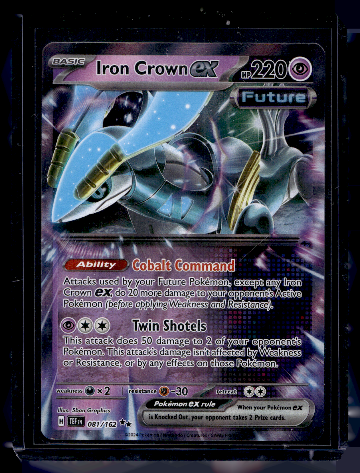 2024 Pokemon - Sword & Shield - Temporal Forces - Iron Crown ex #081