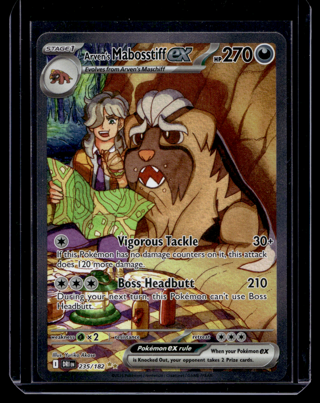 2025 Pokemon Scarlet & Violet - Destined Rivals - Special Illustration Rare - Arven's Mabosstiff ex #235