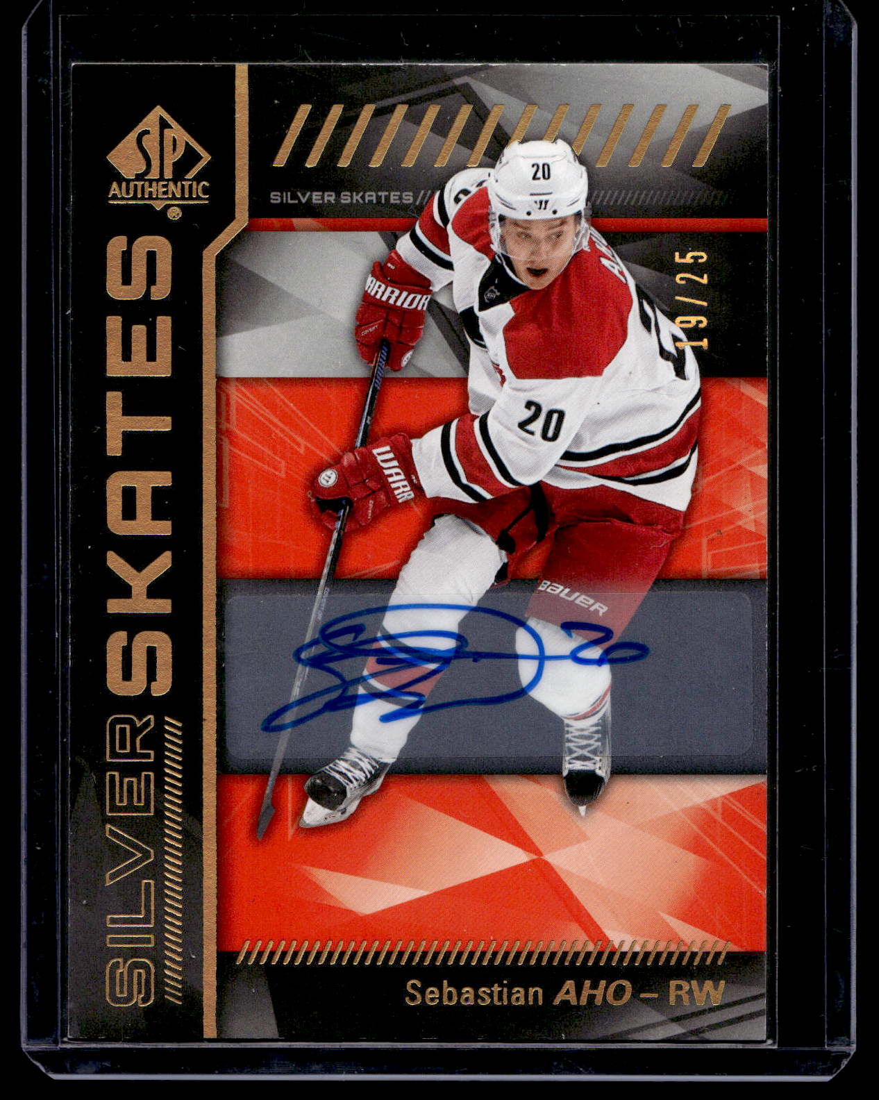 2016-17 Upper Deck SP Authentic - Silver Skates Autographs Sebastian Aho #SS-SA /25 RY