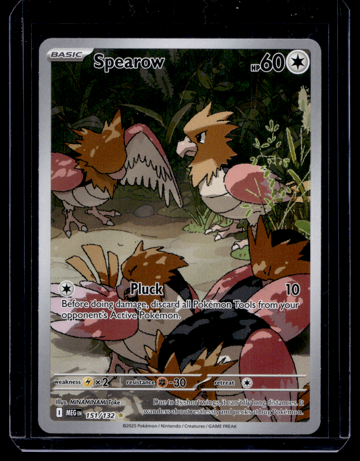 2025 Pokemon - Mega Evolutions - Illustration Rare - Spearow #151