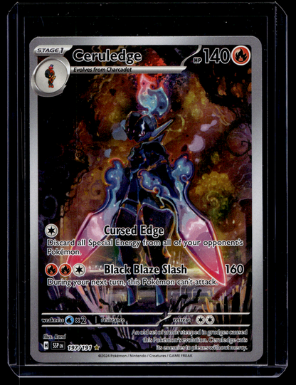 2024 Pokemon - Scarlet & Violet - Surging Sparks - Illustration Rare - Ceruledge #197