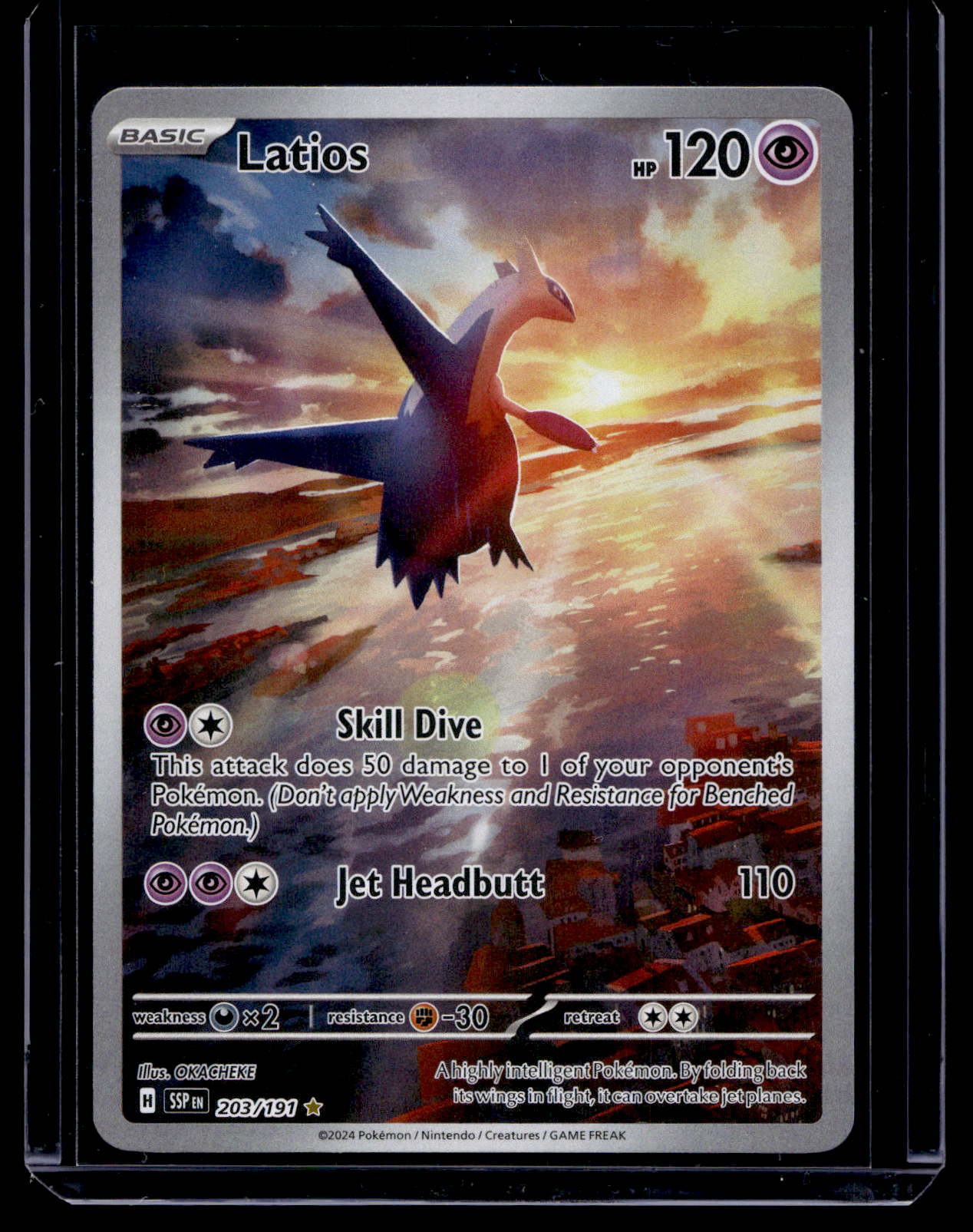 2024 Pokemon - Scarlet & Violet - Surging Sparks - Illustration Rare - Latios #203