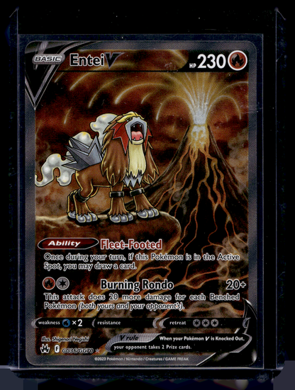 2023 Pokemon Sword & Shield - Crown Zenith - Galarian Gallery - Full Art - Entei V #GG36