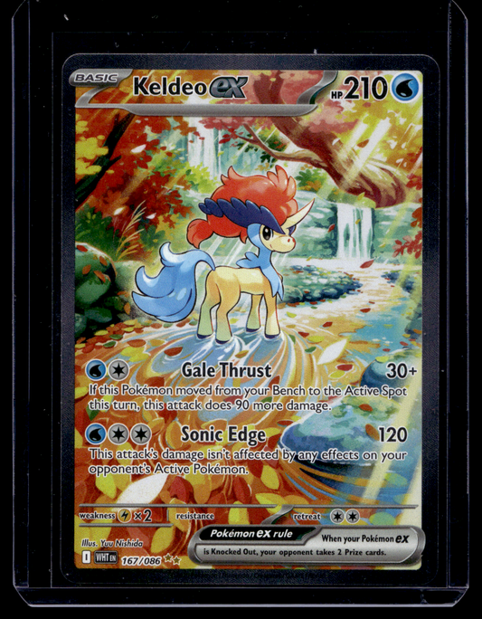 2025 Pokemon Scarlet & Violet - White Flare - Special Illustration Rare - Keldeo ex #167