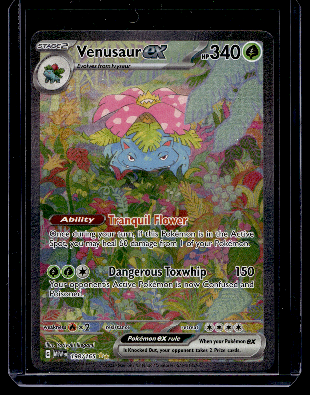 2023 Pokemon - Scarlet & Violet - 151 - Special Illustration Rare - Venusaur ex #198