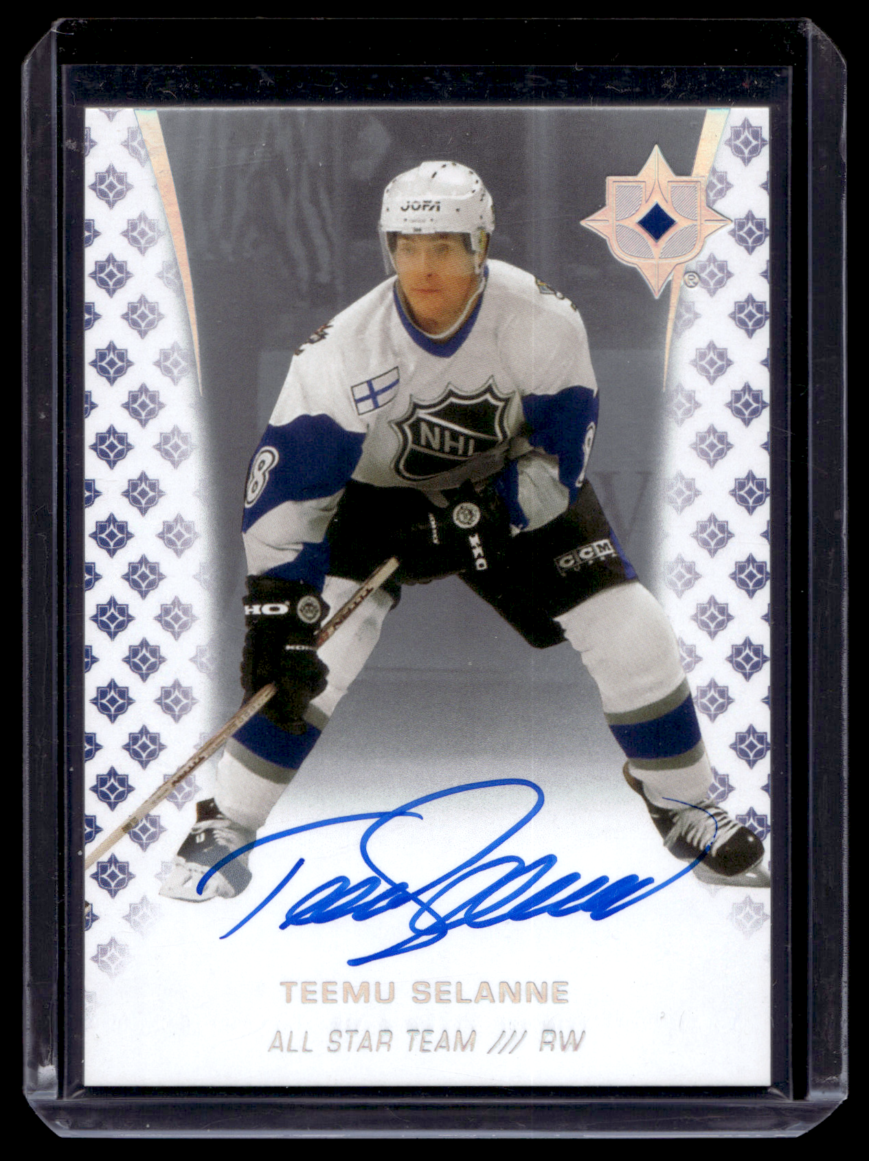 2020-21 Upper Deck Ultimate Collection - Autographs - Legend - Teemu Selanne #96