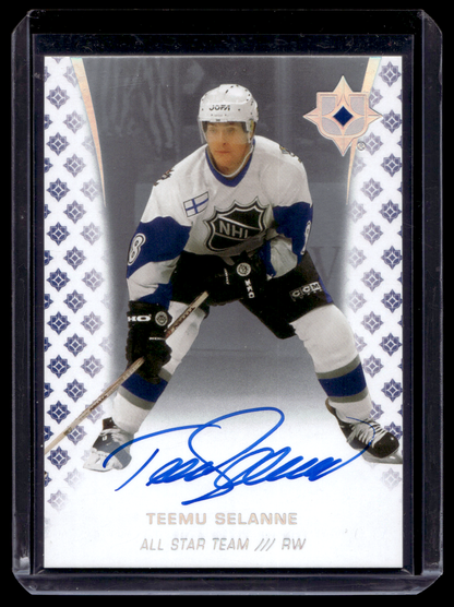 2020-21 Upper Deck Ultimate Collection - Autographs - Legend - Teemu Selanne #96