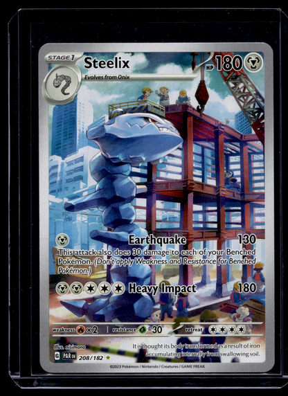 2023 Pokemon - Scarlet & Violet - Paradox Rift - Illustration Rare - Steelix #208