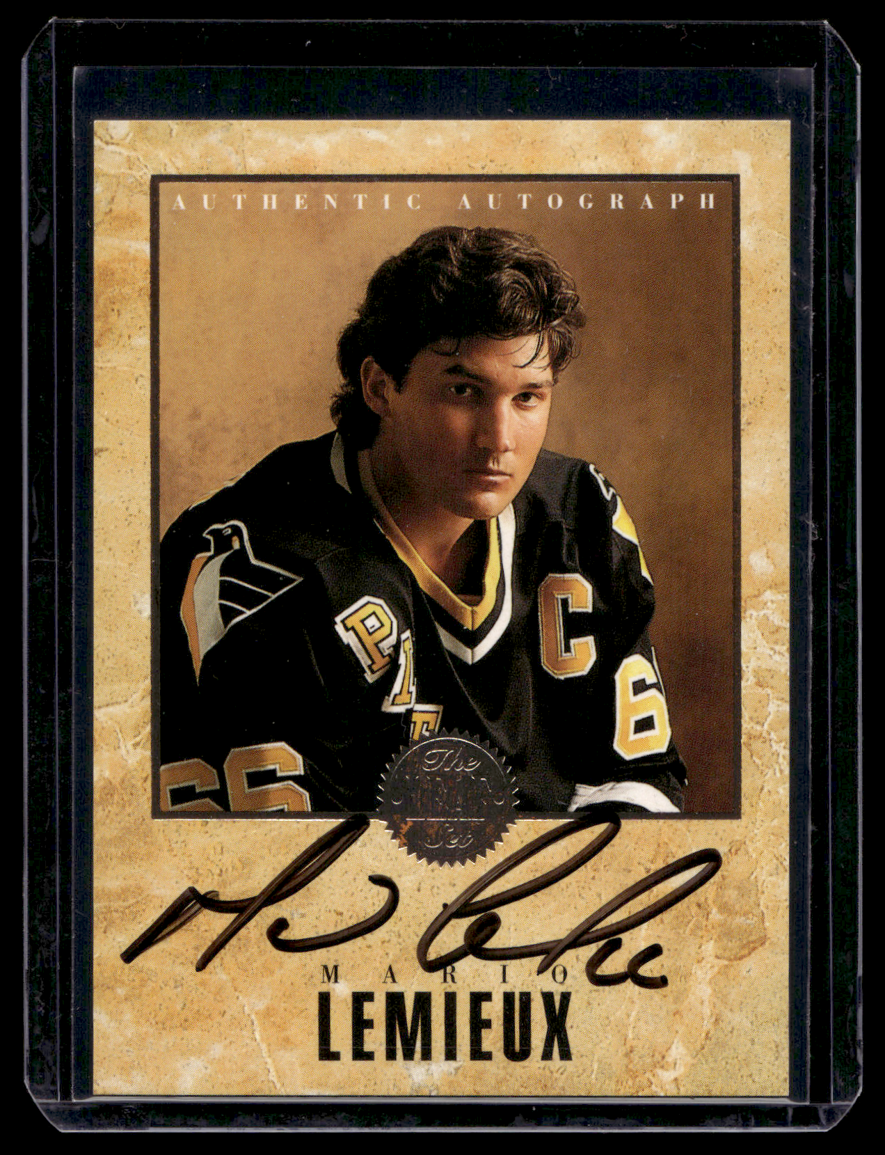 1993-94 Leaf - Mario Lemieux Collection Autograph - Mario Lemieux /2000