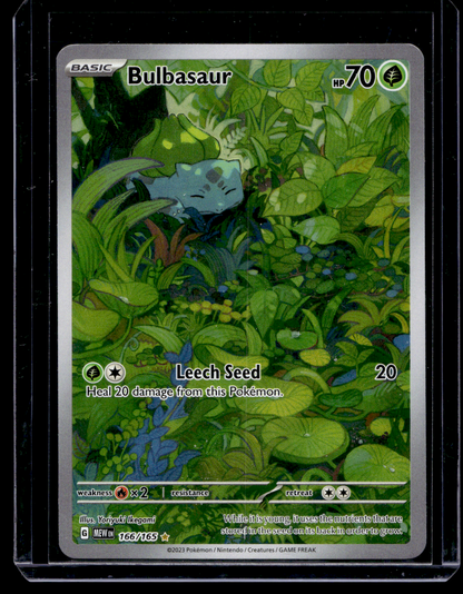 2023 Pokemon - Scarlet & Violet - 151 - Illustration Rare - Bulbasaur #166