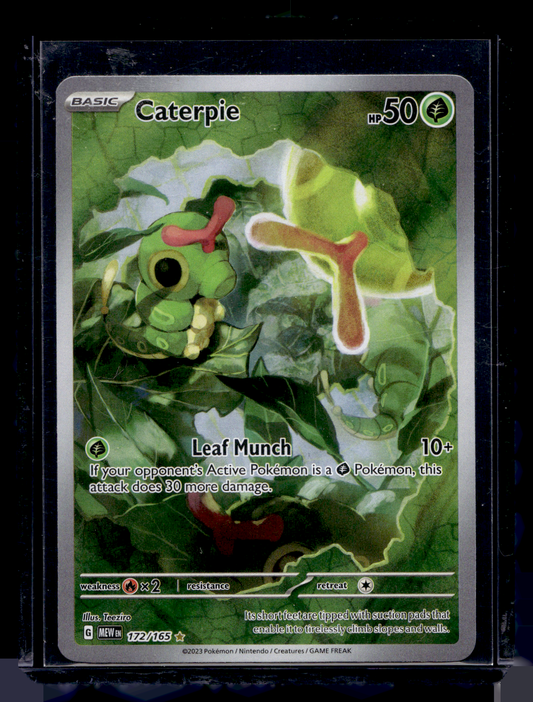 2023 Pokemon - Scarlet & Violet - 151 - Illustration Rare - Caterpie #172