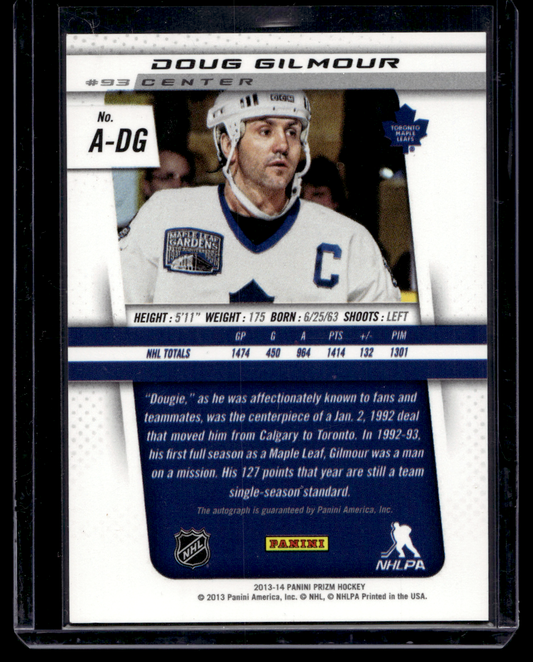 2013-14 Panini Prizm - Autographs - Doug Gilmour #A-DG