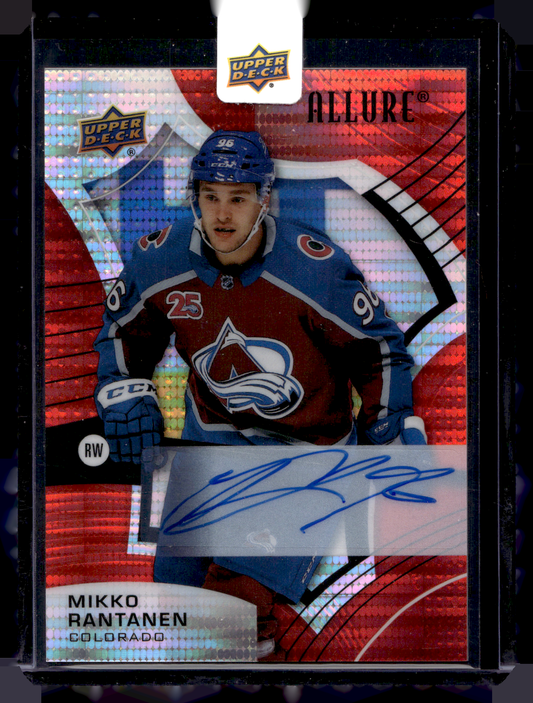 2021-22 Upper Deck Allure - Red Rainbow Autographs - Mikko Rantanen #83