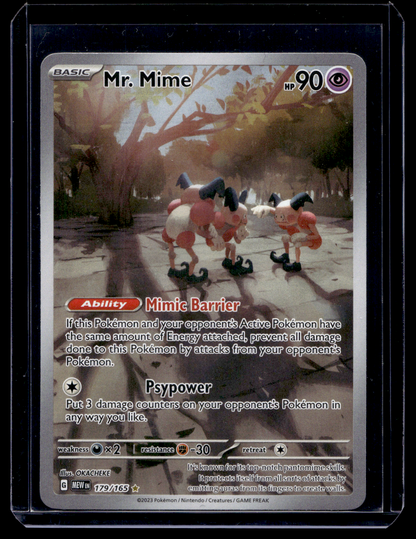 2023 Pokemon - Scarlet & Violet - 151 - Illustration Rare - Mr. Mime #179