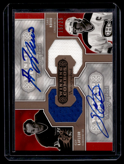2005-06 Upper Deck SPx - Winning Combos Autographed - Saku Koivu / Guy Lafleur #AWC-LK /25