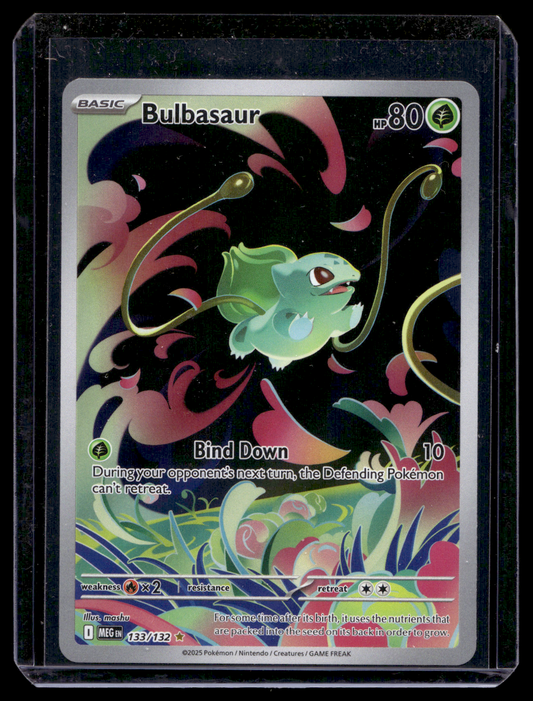 2025 Pokemon - Mega Evolutions - Illustration Rare - Bulbasaur #133