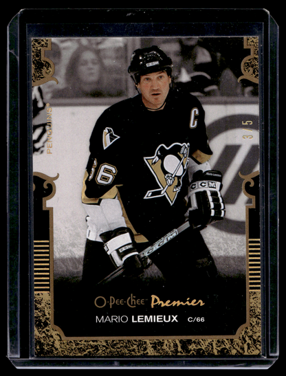 2007-08 O-Pee-Chee Premier - Gold Spectrum - Mario Lemieux #66 /5