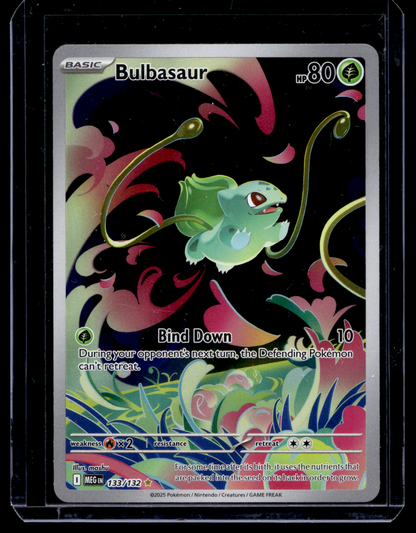 2025 Pokemon - Mega Evolutions - Illustration Rare - Bulbasaur #133