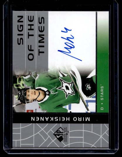 2022-23 Upper Deck SP Authentic - 2002-03 Retro Sign of the Times - Miro Heiskanen #RSOTT-MH