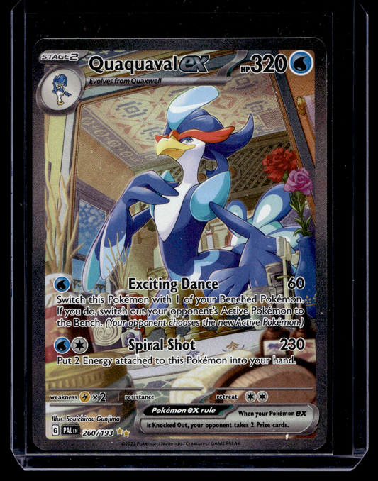 2023 Pokemon - Scarlet & Violet - Paldea Evolved - Special Illustration Rare - Quaquaval ex #260