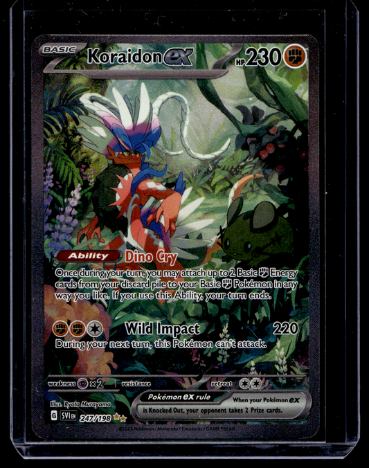 2023 Pokemon Scarlet & Violet - Scarlet & Violet - Special Illustration Rare - Koraidon ex #247
