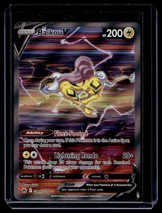 2023 Pokemon Sword & Shield - Crown Zenith - Galarian Gallery - Full Art - Raikou V #GG41
