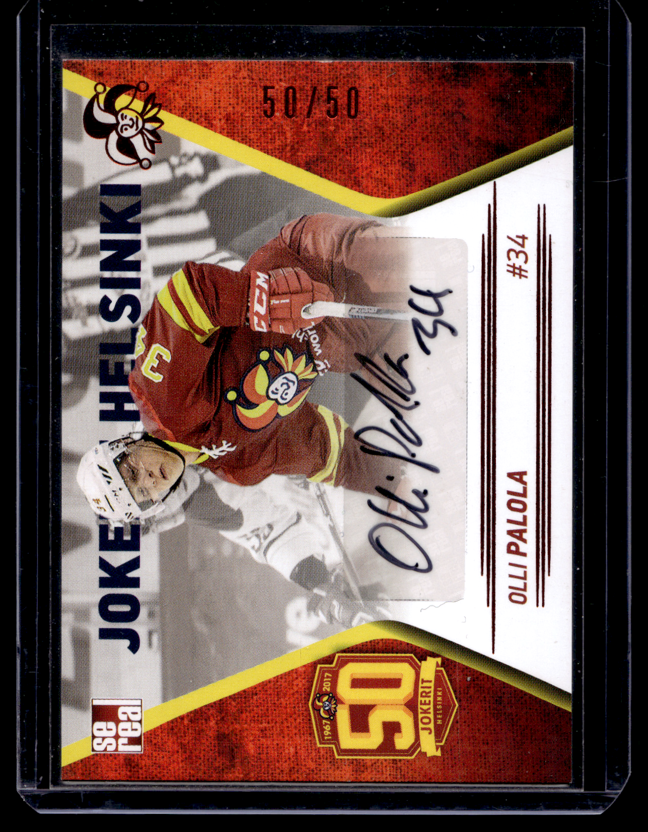 2017-18 Sereal Jokerit Autograph - Olli Palola #JOK-AUT-022 /50