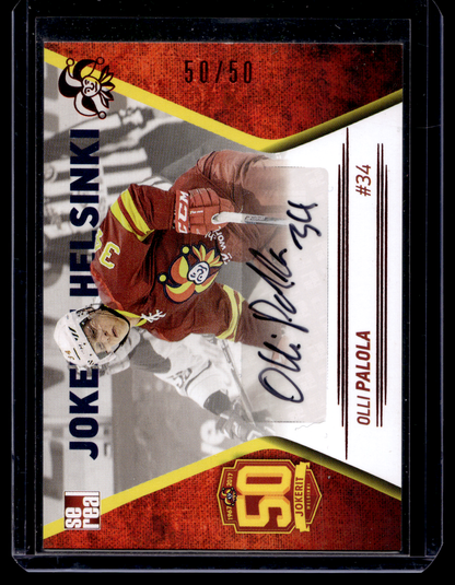2017-18 Sereal Jokerit Autograph - Olli Palola #JOK-AUT-022 /50