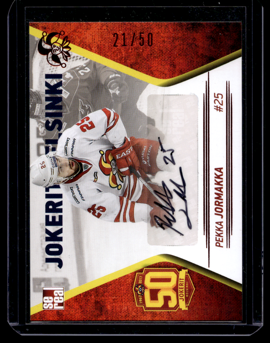 2017-18 Sereal Jokerit Autograph - Pekka Jormakka #JOK-AUT-021 /50