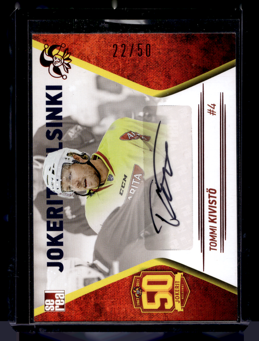 2017-18 Sereal Jokerit Autograph - Tommi Kivistö #JOK-AUT-005 /50