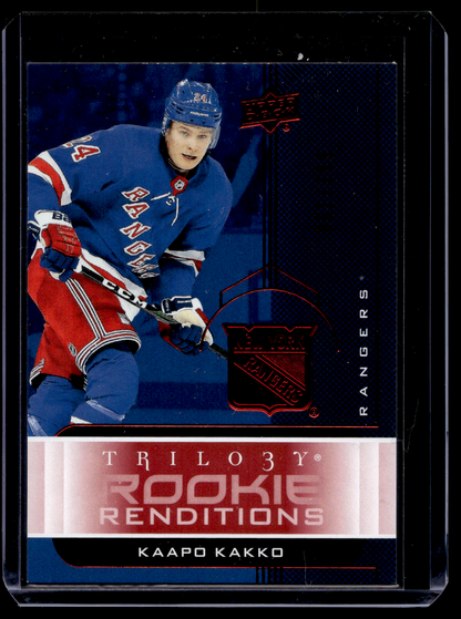 2019-20 Upper Deck Trilogy - Rookie Renditions - Red Foil - Kaapo Kakko #RR-45 /799 RY
