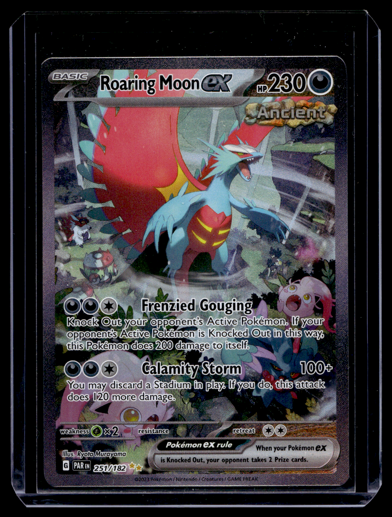 2023 Pokemon - Scarlet & Violet - Paradox Rift - Special Illustration Rare - Roaring Moon EX #251