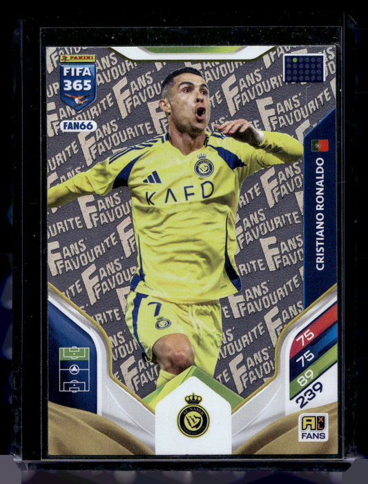2026 Panini Adrenalyn XL FIFA 365 - Fan Favourites - Cristiano Ronaldo #FAN66